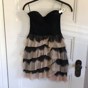 H&M Tiered pleated lace bustier dress 6